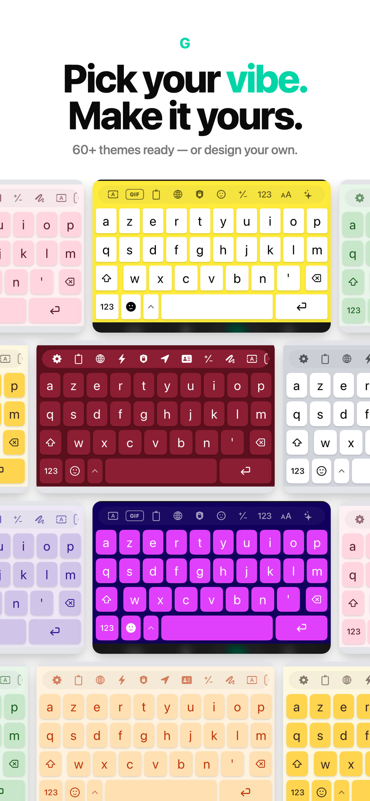 Glyphy theme gallery